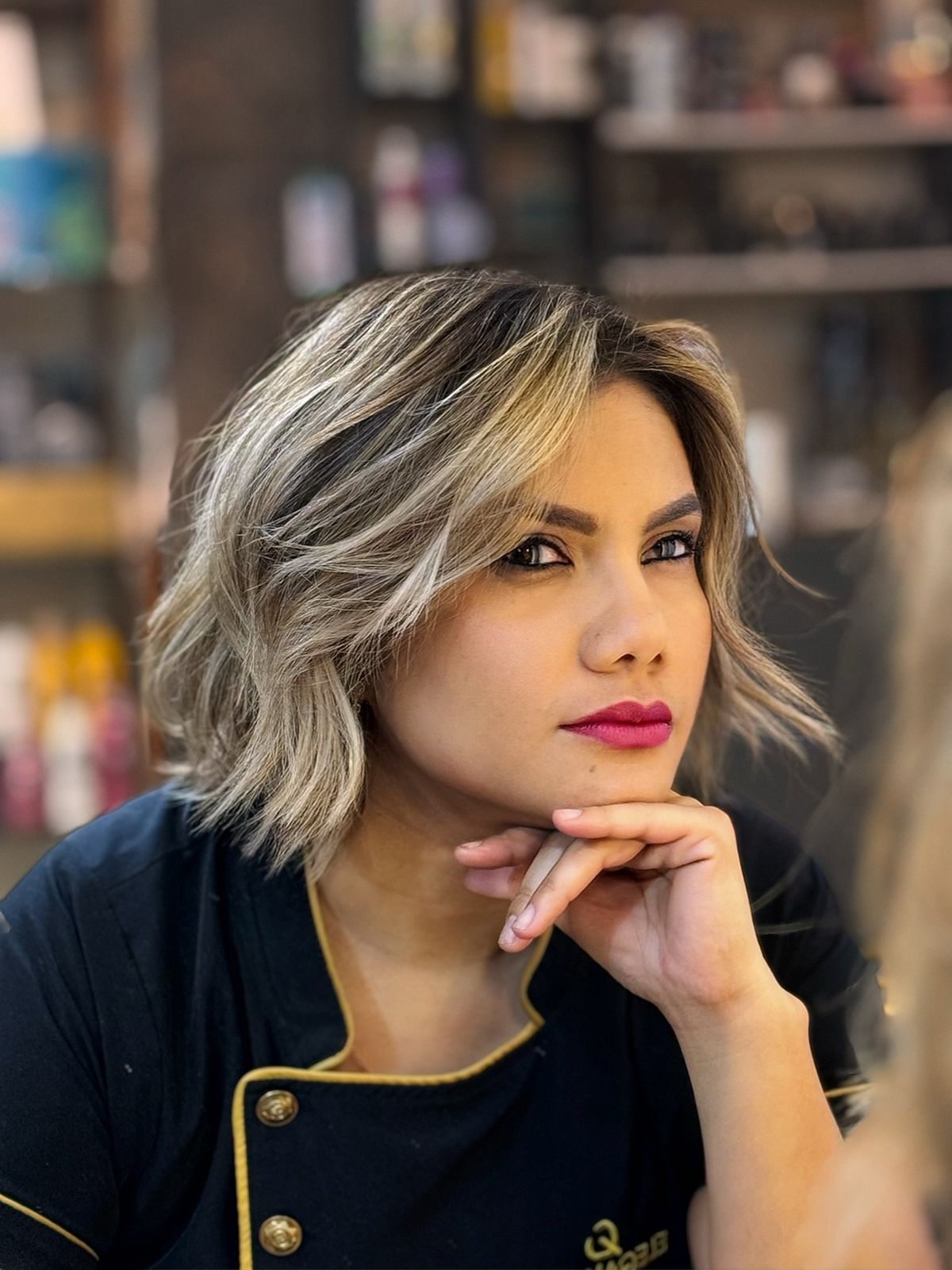 Balayage Rubia Cabello Corto